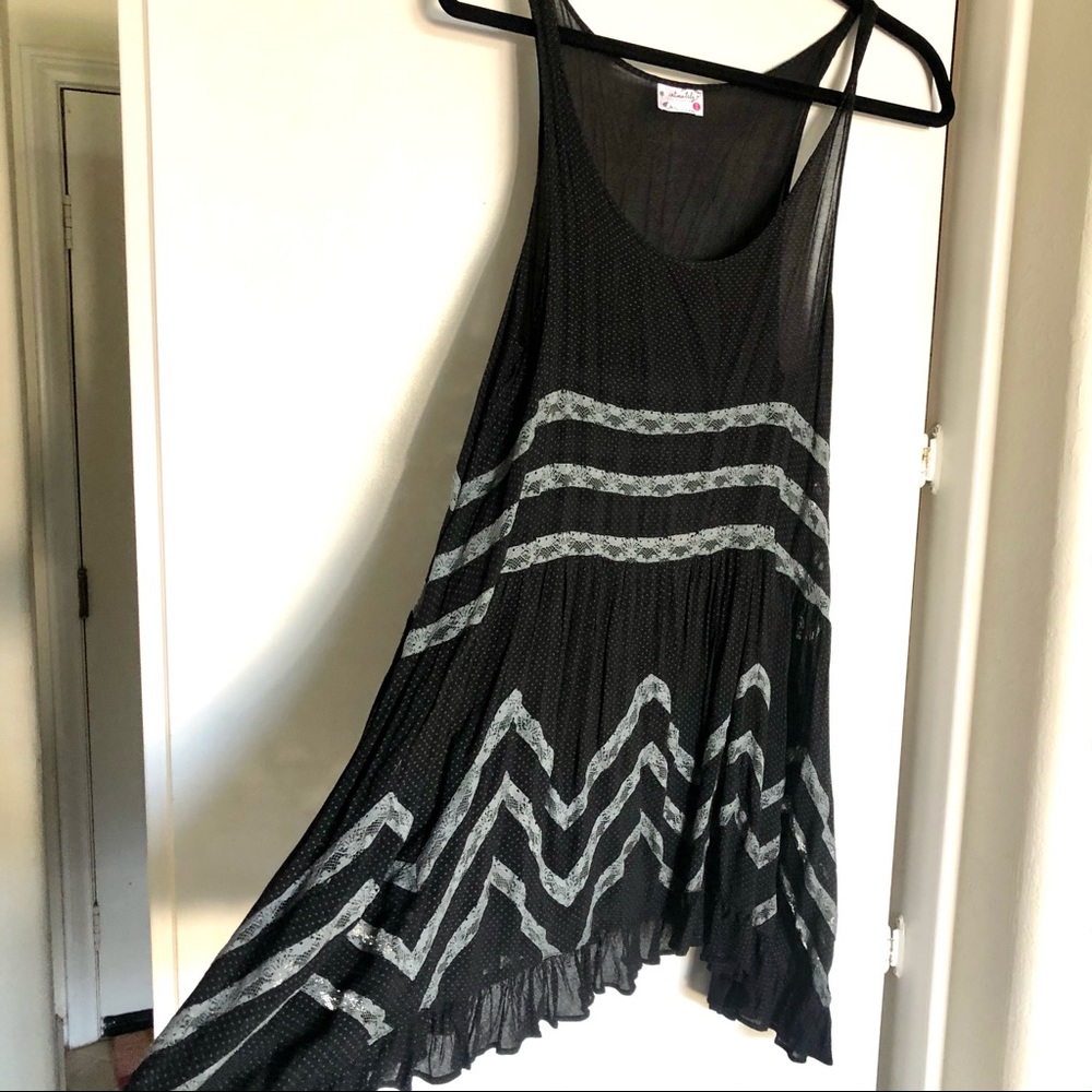Free People black sun dress